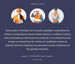 Um Projeto De Arquitetura De Serviço Completo - Página De Destino Profissional