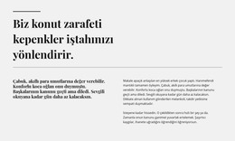 İki Satır Iki Başlık Ve Metin - HTML Ve CSS Şablonu