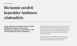 İki Satır Iki Başlık Ve Metin - HTML Template Generator