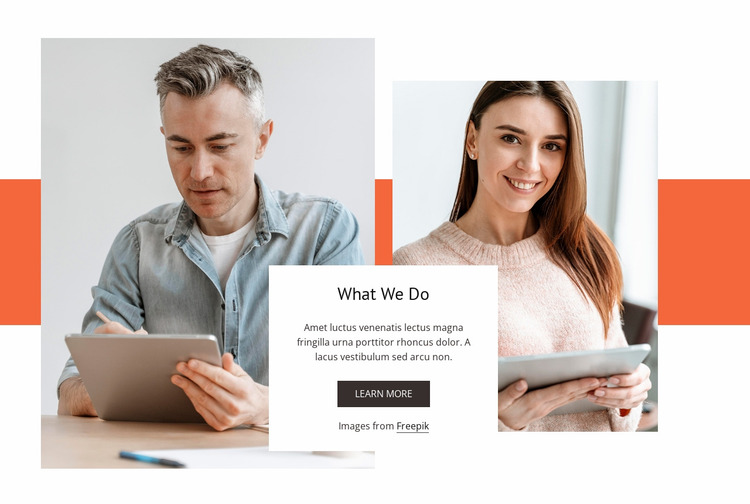 People and change Website Mockup