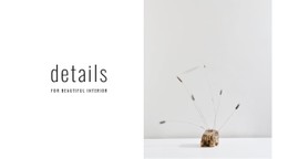 Details For Beautiful Interior Single Page Template