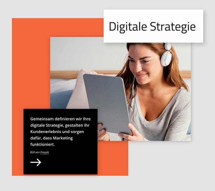 Digitale Strategie HTML5-Vorlage