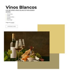 Plantilla HTML5 Los Mejores Vinos Blancos Para Cualquier Dispositivo