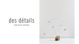 Détails Pour Un Bel Intérieur - Conception D'Une Seule Page