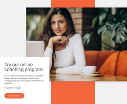 Landing Page For Online Coaching Program