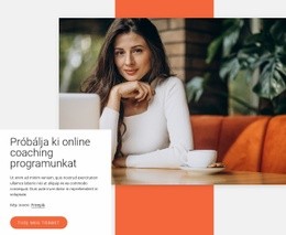 Online Coaching Program - Céloldal Sablon