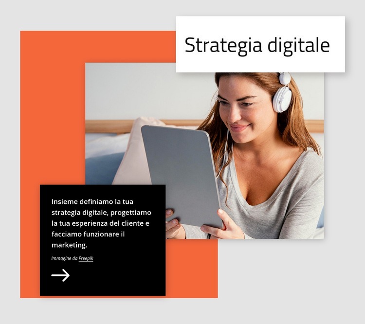Strategia digitale Mockup del sito web