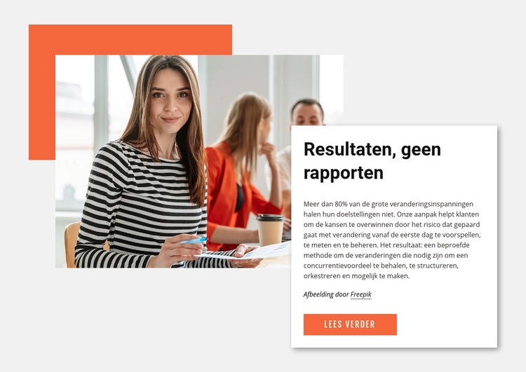 Operationele en procesmatige uitmuntendheid Website mockup