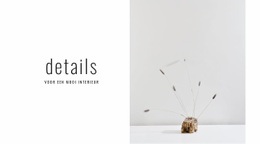 Klaar Voor Gebruik Siteontwerp Voor Details Voor Mooi Interieur