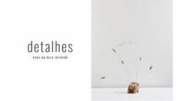 Design De Site Pronto Para Uso Para Detalhes Para Belos Interiores