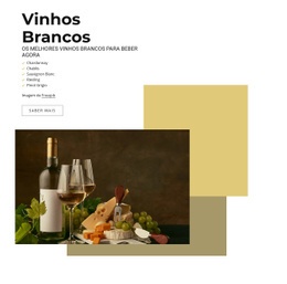 Os Melhores Vinhos Brancos - Modelo De Site Pessoal