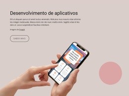 Modelo HTML5 Impressionante Para Serviços Personalizados De Desenvolvimento De Aplicativos Da Web
