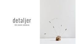 Detaljer För Vacker Inredning - Modern Webbmall