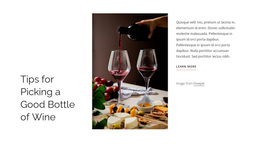 Good Bottle Of Wine - Website Design
