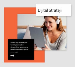 Dijital Strateji - Ücretsiz Web Sitesi Şablonu