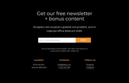 Get Bonus Content Free CSS Template