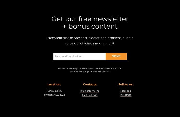 Get bonus content CSS Template