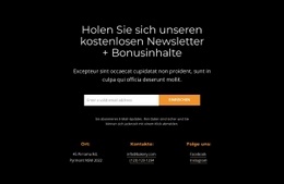 Erhalten Sie Bonusinhalte - HTML Website Creator