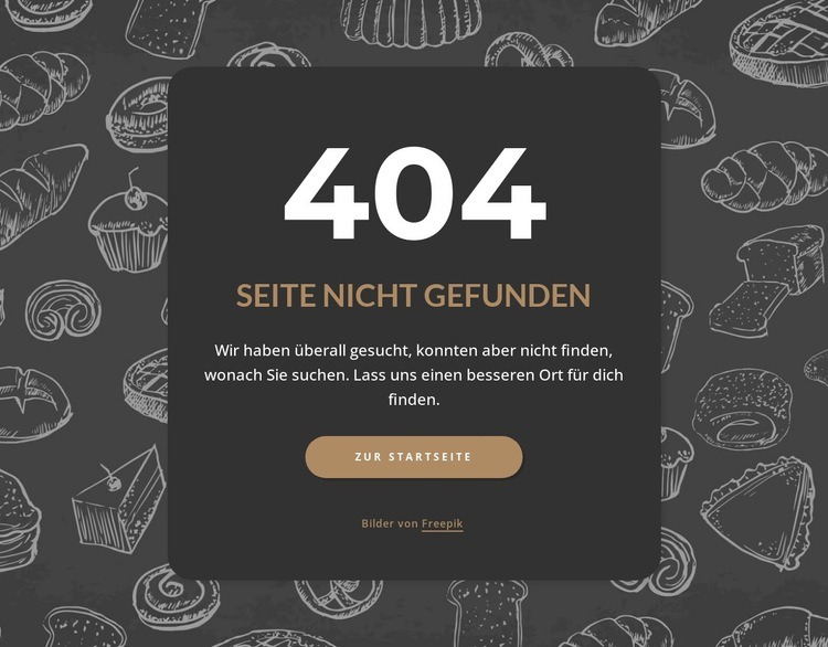 Seite auf dunklem Hintergrund nicht gefunden HTML5-Vorlage