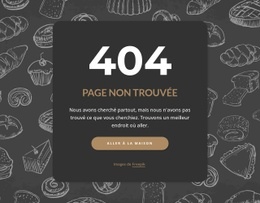 Page Introuvable Sur Fond Sombre – Outil De Création De Sites Web Facile À Utiliser