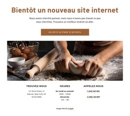 Bientôt Le Nouveau Site Internet De La Boulangerie - HTML Site Builder