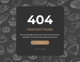 Page Not Found On Dark Background Create A Website