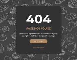 Premium Html Code For Page Not Found On Dark Background