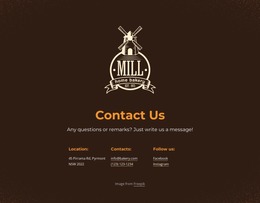 We Want To Hear From You - Design HTML Page Online