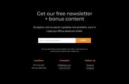 Get Bonus Content - HTML5 Landing Page