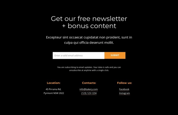 Get bonus content HTML5 Template