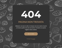 Pagina Non Trovata Su Sfondo Scuro