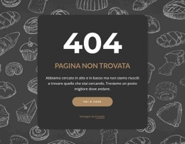 Pagina Non Trovata Su Sfondo Scuro