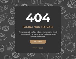 Pagina Non Trovata Su Sfondo Scuro