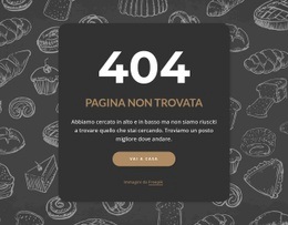 Pagina Non Trovata Su Sfondo Scuro - Sito Web Gratuito Di Una Pagina