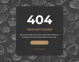Page Not Found On Dark Background - Joomla Template Inspiration
