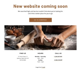 New Website Of Bakery Coming Soon - Best Free Joomla Template