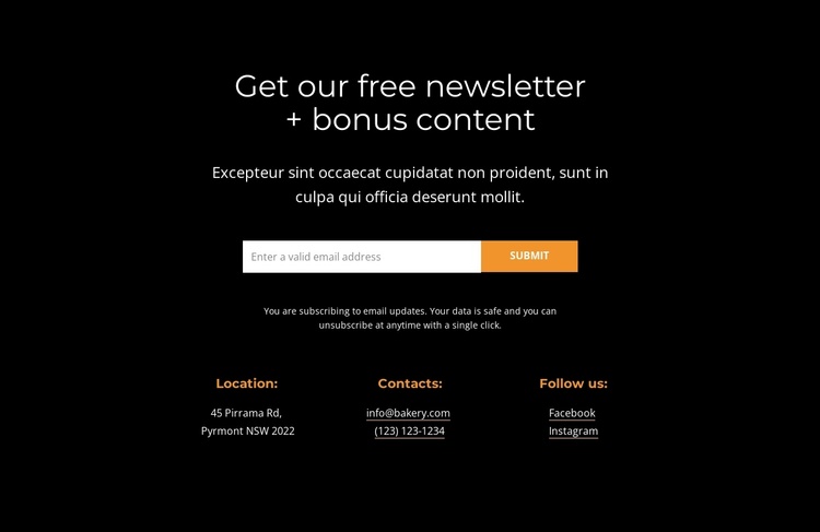 Get bonus content Joomla Template