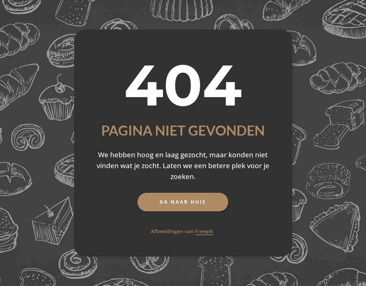 Pagina niet gevonden op donkere achtergrond Bestemmingspagina