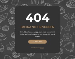 Pagina Niet Gevonden Op Donkere Achtergrond