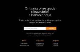 Ontvang Bonusinhoud - HTML Website Creator