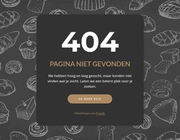 Pagina Niet Gevonden Op Donkere Achtergrond