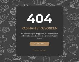 Pagina Niet Gevonden Op Donkere Achtergrond