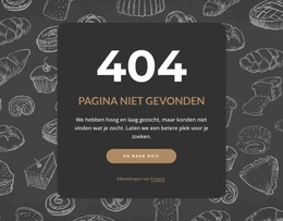 Pagina Niet Gevonden Op Donkere Achtergrond