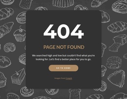 Page Not Found On Dark Background