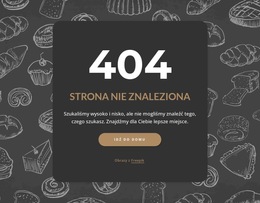 Nie Znaleziono Strony Na Ciemnym Tle - Szablon Internetowy