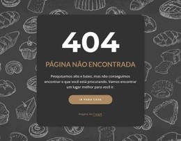 Página Não Encontrada Em Fundo Escuro - Site Gratuito De Uma Página