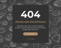 Página Não Encontrada Em Fundo Escuro - Tema WordPress Pronto Para Usar