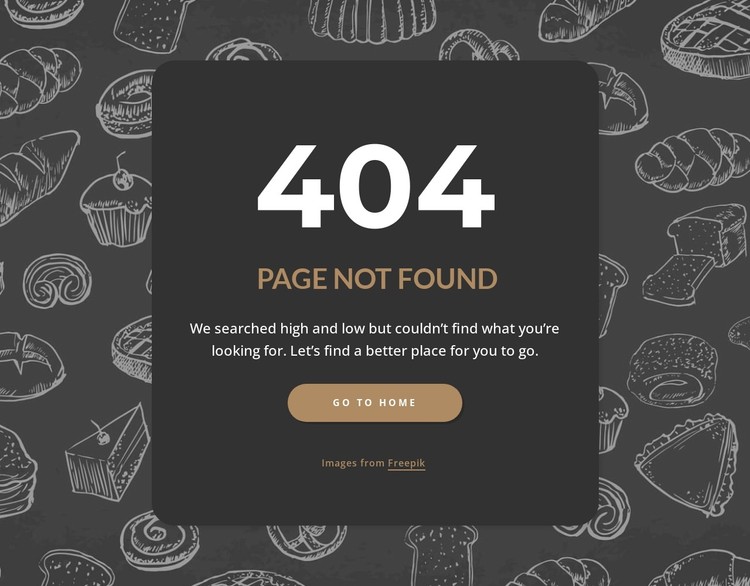 Page not found on dark background Static Site Generator