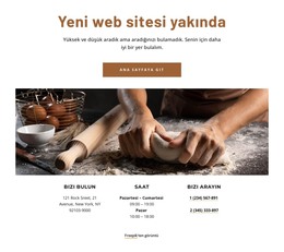 Pastanenin Yeni Web Sitesi Çok Yakında - Açılış Sayfası Şablonu