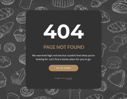 Page Not Found On Dark Background
